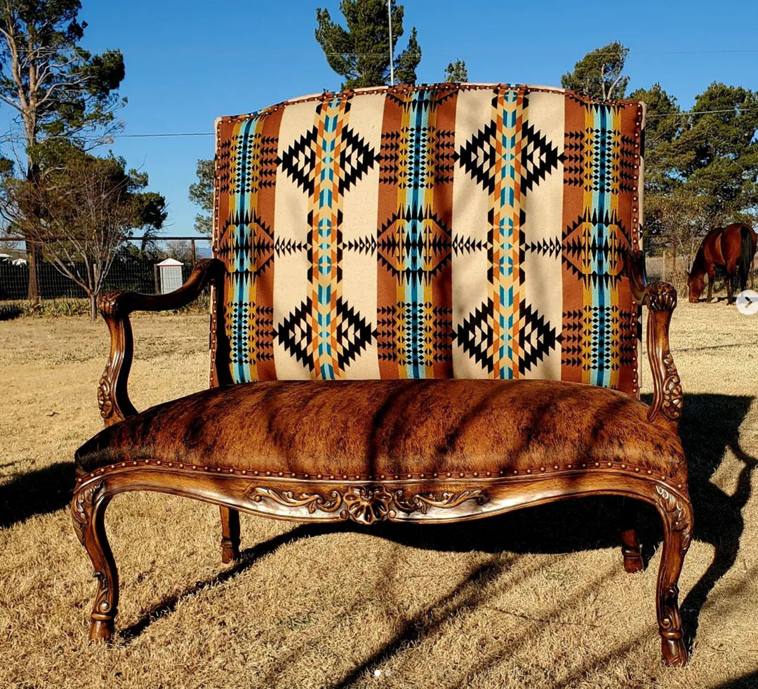 Southwest Loveseat from The Chairished Cowgirl
